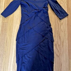 Neon Buddha Deep Blue Long Sleeve Dress XS